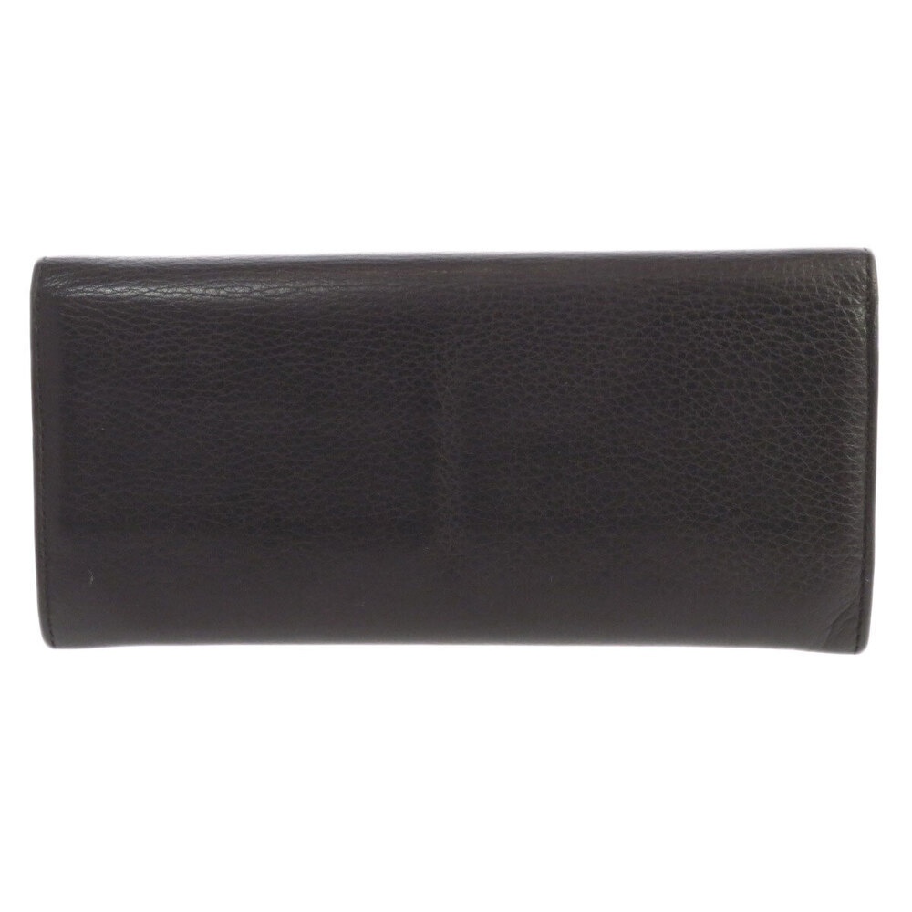 Burberry leather long motif Wallet